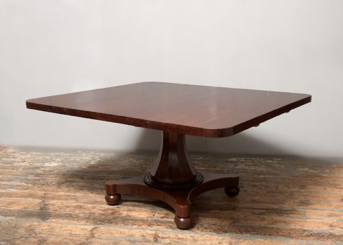 RARE WILLIAM IV FIGURED MAHOGANY DINING TABLE - ADDITIONAL PHOTO 8