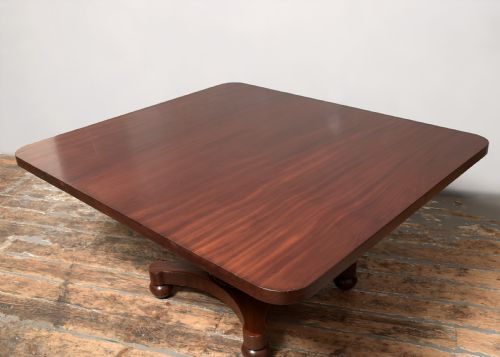 RARE WILLIAM IV FIGURED MAHOGANY DINING TABLE - ADDITIONAL PHOTO 9