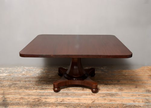 RARE WILLIAM IV FIGURED MAHOGANY DINING TABLE - ADDITIONAL PHOTO 10