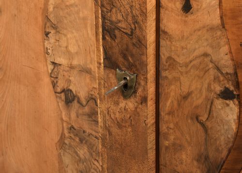 FIGURED WALNUT NORTH EUROPEAN ARMOIREHALL CUPBOARD - ADDITIONAL PHOTO 3