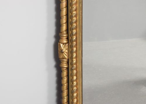 EXCEPTIONAL GILTWOOD REGENCY OVERMANTEL MIRROR WITH GILDING AND MIRROR PLATE - ADDITIONAL PHOTO 5