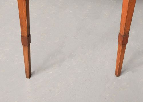 A STYLISH GEORGE III PAINTED AND INLAID DEMILUNE SERVING TABLE - ADDITIONAL PHOTO 3