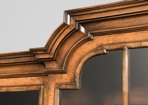 fig 1. Exhibition Quality Burr Walnut Display Cabinet