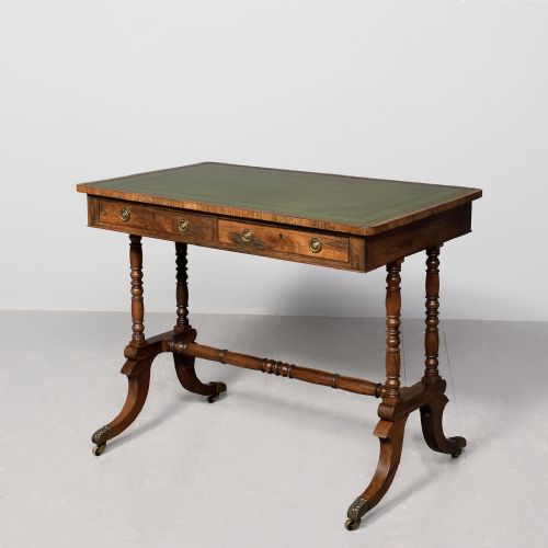 REGENCY ROSEWOOD FREESTANDING LIBRARY TABLE