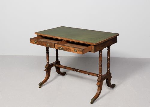 REGENCY ROSEWOOD FREESTANDING LIBRARY TABLE - ADDITIONAL PHOTO 1