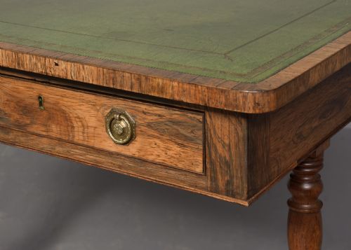 REGENCY ROSEWOOD FREESTANDING LIBRARY TABLE - ADDITIONAL PHOTO 3