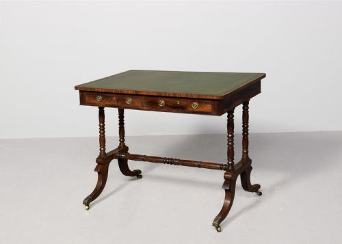 REGENCY ROSEWOOD FREESTANDING LIBRARY TABLE - ADDITIONAL PHOTO 5
