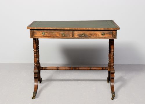 REGENCY ROSEWOOD FREESTANDING LIBRARY TABLE - ADDITIONAL PHOTO 6