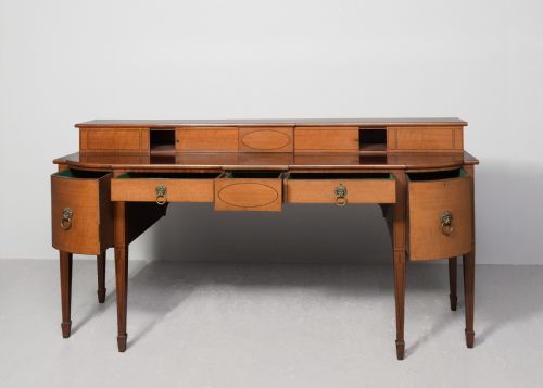 LARGE SCOTTISH GEORGE III MAHOGANY STAGEBACK SIDEBOARD - ADDITIONAL PHOTO 1