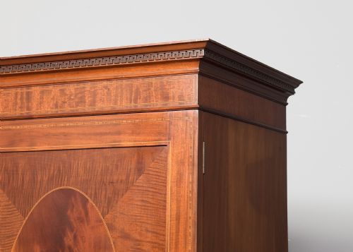 GEORGIAN STYLE MAHOGANY 2 DOOR WARDROBE - ADDITIONAL PHOTO 1