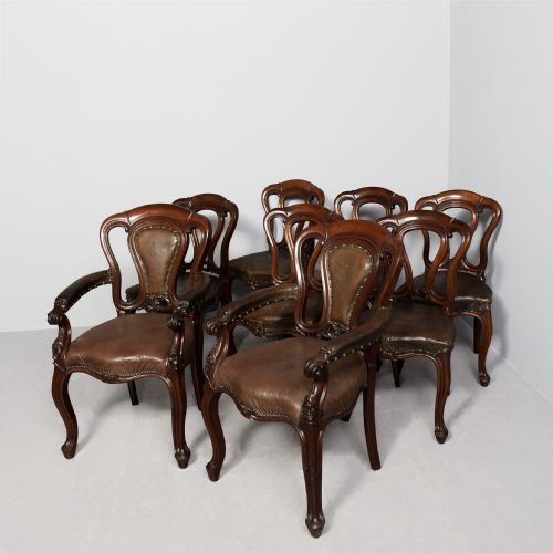 QUALITY SET OF 8 VICTORIAN MAHOGANY DINING CHAIRS