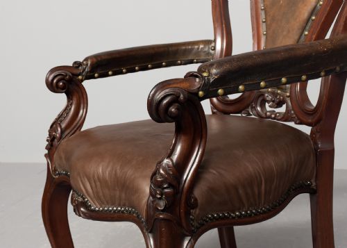QUALITY SET OF 8 VICTORIAN MAHOGANY DINING CHAIRS - ADDITIONAL PHOTO 4