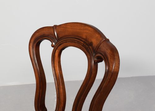 QUALITY SET OF 8 VICTORIAN MAHOGANY DINING CHAIRS - ADDITIONAL PHOTO 9
