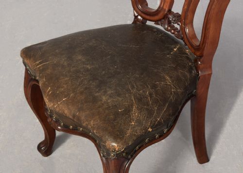 QUALITY SET OF 8 VICTORIAN MAHOGANY DINING CHAIRS - ADDITIONAL PHOTO 10