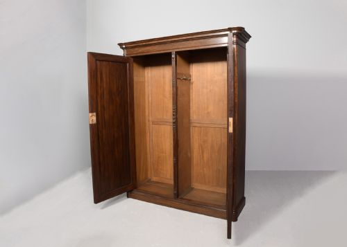 WILLIAM IV FLAME MAHOGANY WARDROBE BY S H JEWELL HIGH HOLBORN LONDON - ADDITIONAL PHOTO 4