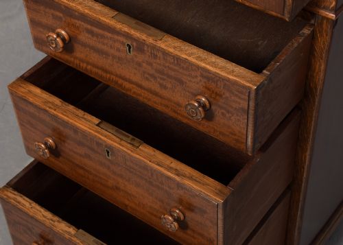 WHYTOCK REID OF EDINBURGH 3 PART PEDESTAL DESK - ADDITIONAL PHOTO 2
