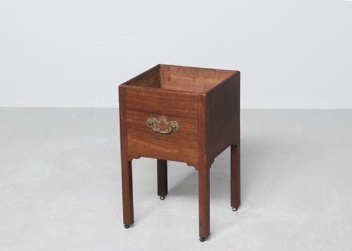 LATE GEORGIAN MAHOGANY JARDINIRE STANDWINE COOLER - ADDITIONAL PHOTO 1