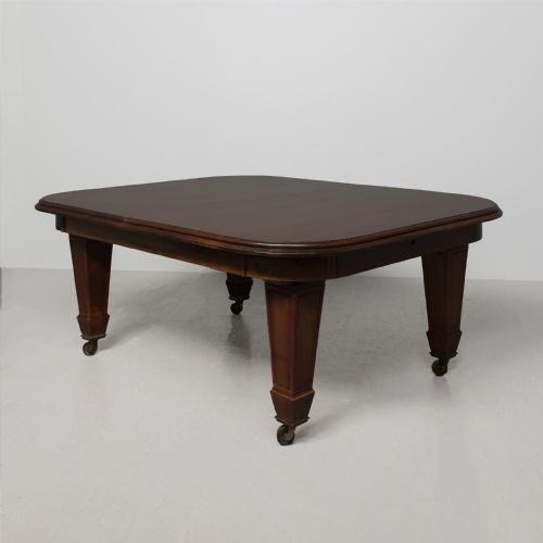 Massive Victorian Mahogany Dining Table with 5 Original Leaves.