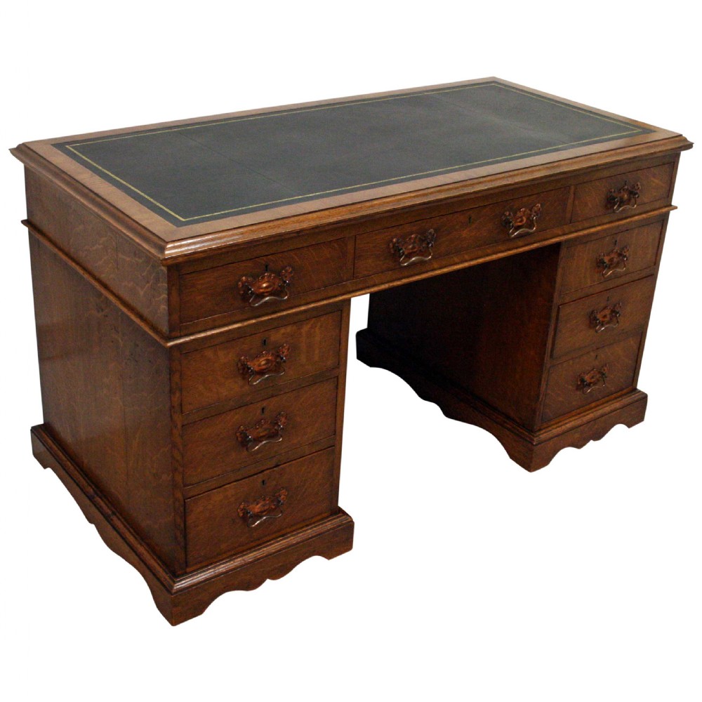Late Victorian Oak Desk