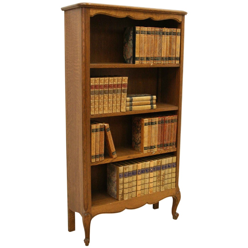 French Oak Open Bookcase