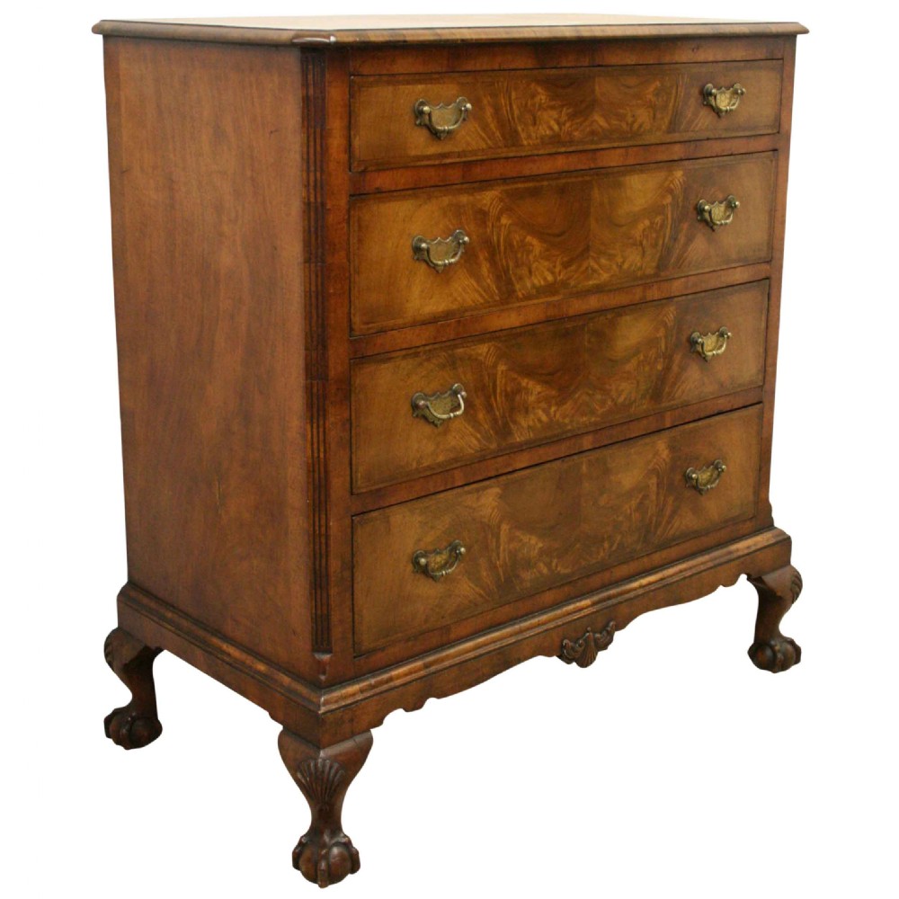 George II Style Walnut Chest of Drawers