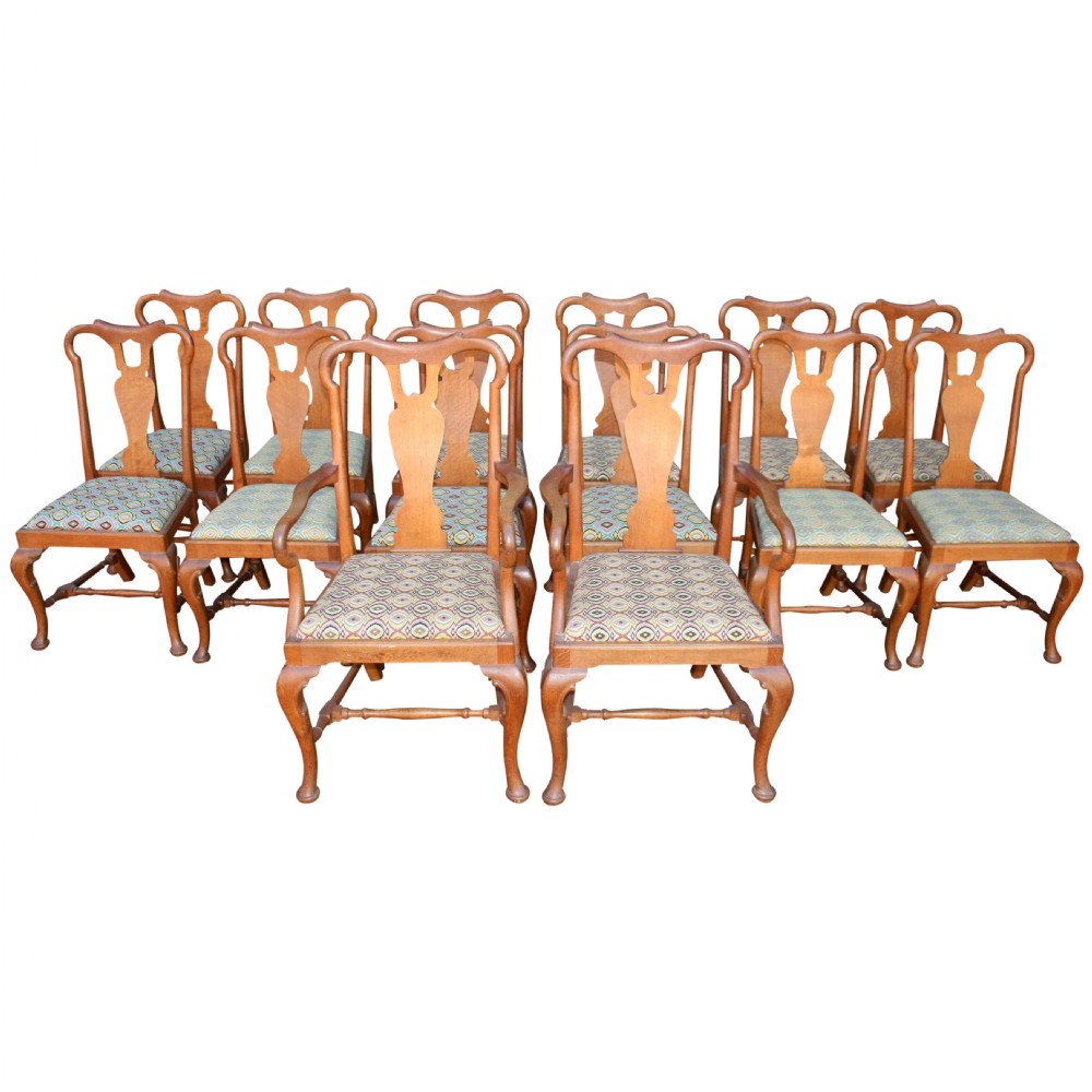 Set of 14 George II Style Dining Chairs