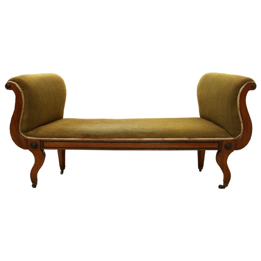 Regency Mahogany Window Seat