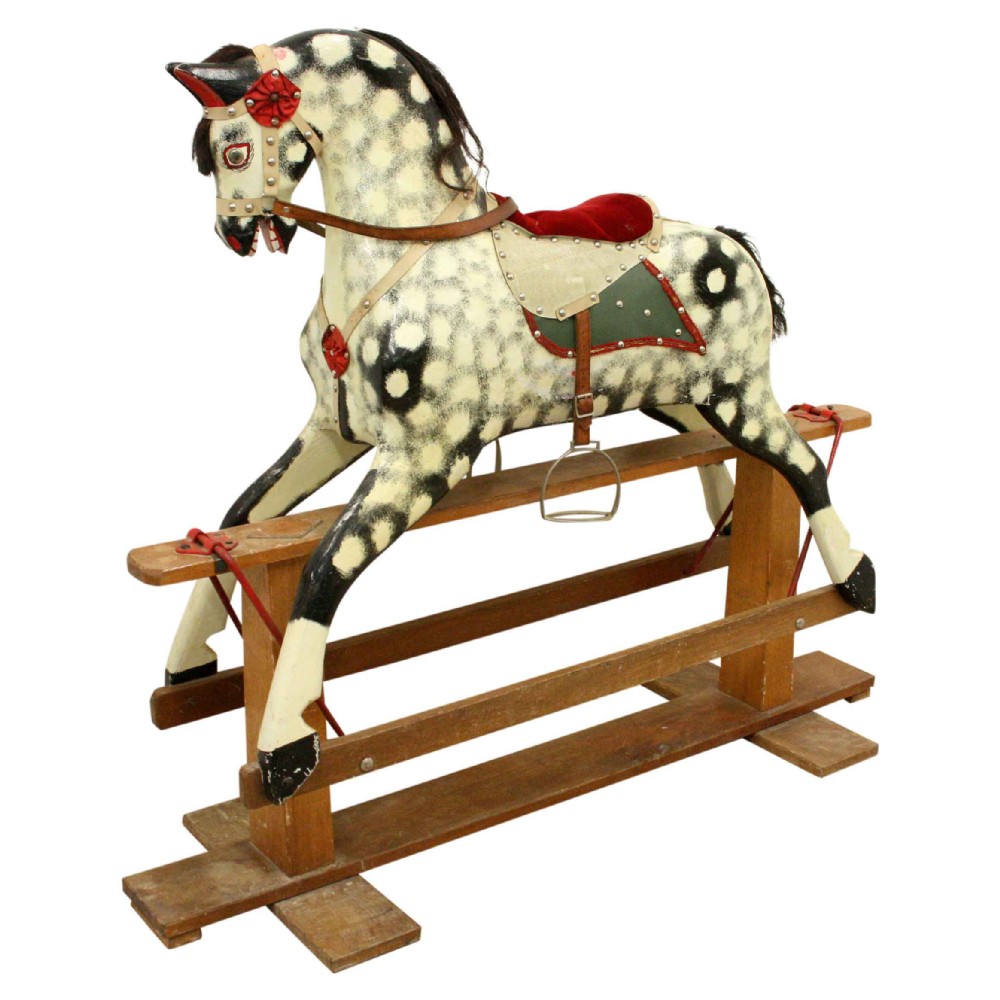 Carved Wood Rocking Horse