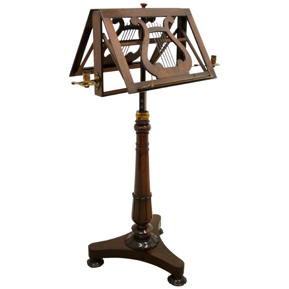 William IV Rosewood Duet Music Stand