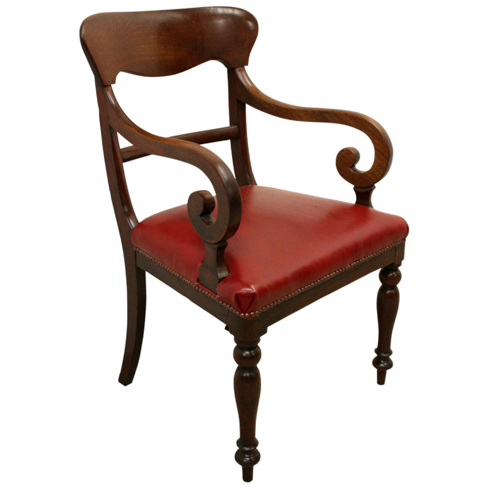 Early Victorian Mahogany Armchair