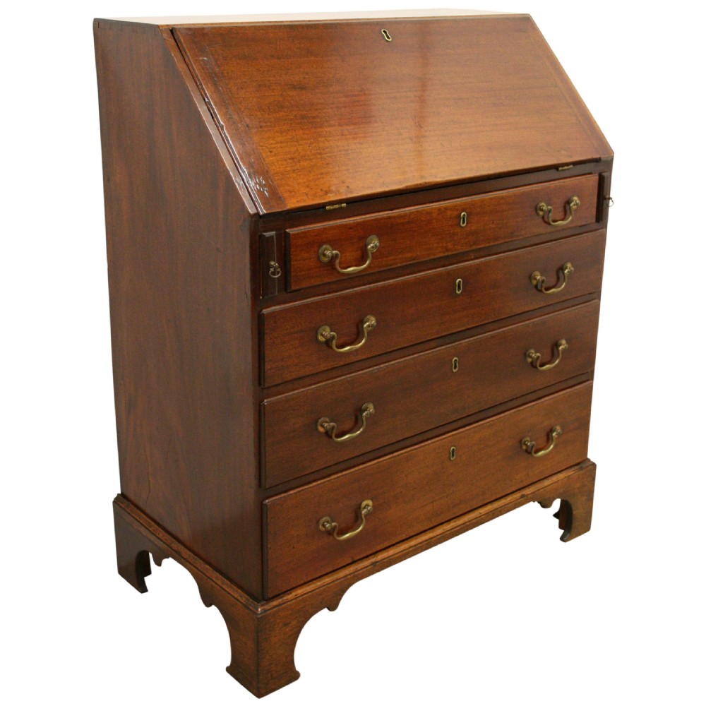 George III Mahogany Bureau