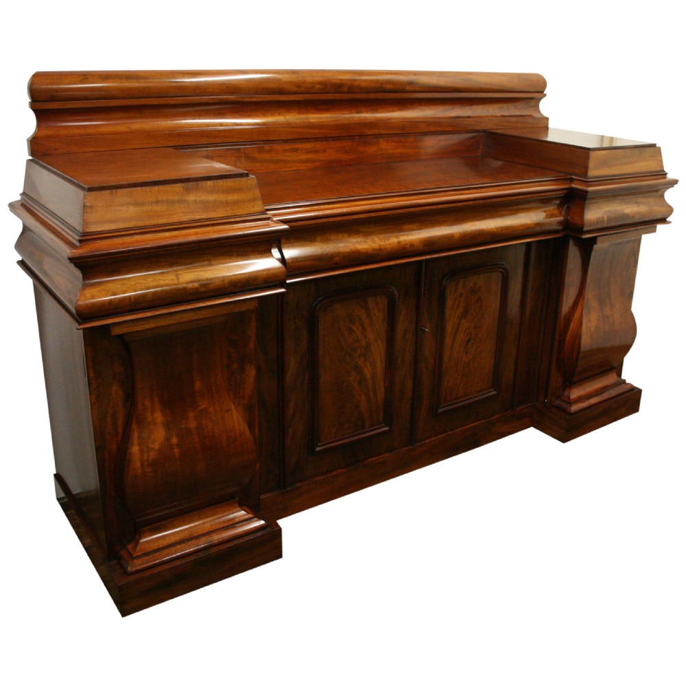 Monumental Early Victorian Mahogany Sideboard
