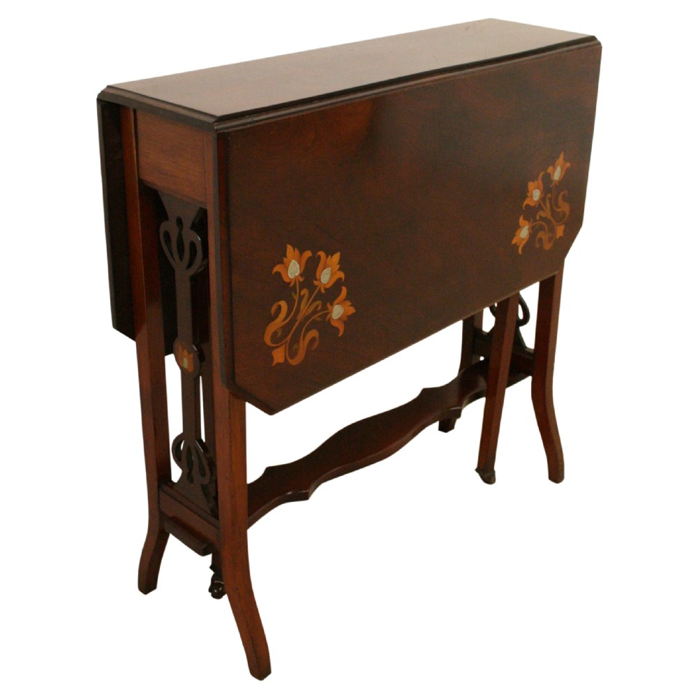 Art Nouveau Mahogany Sutherland Tea Table