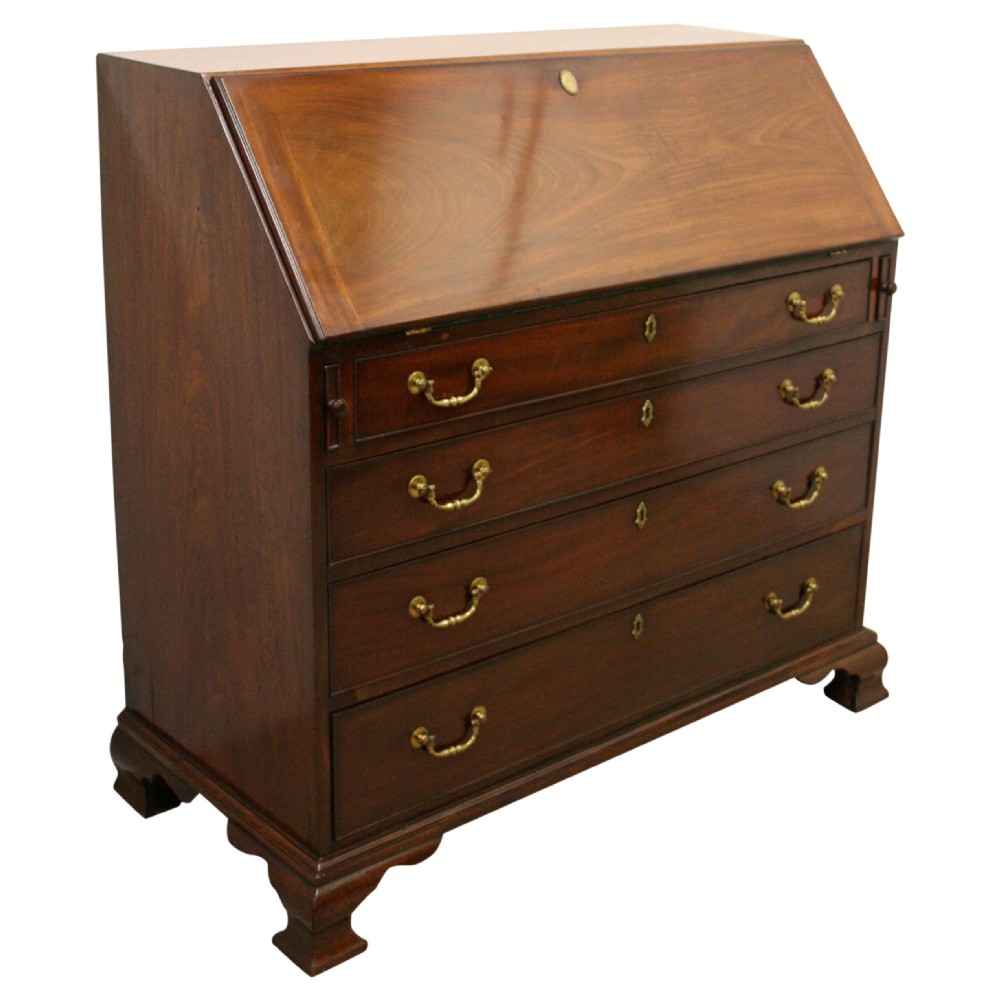 George III Mahogany Bureau