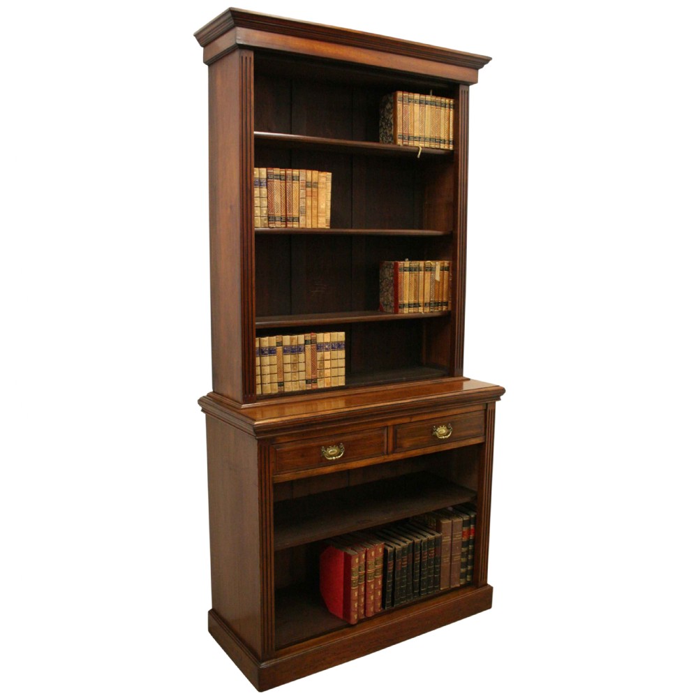 Late Victorian Open Bookcase