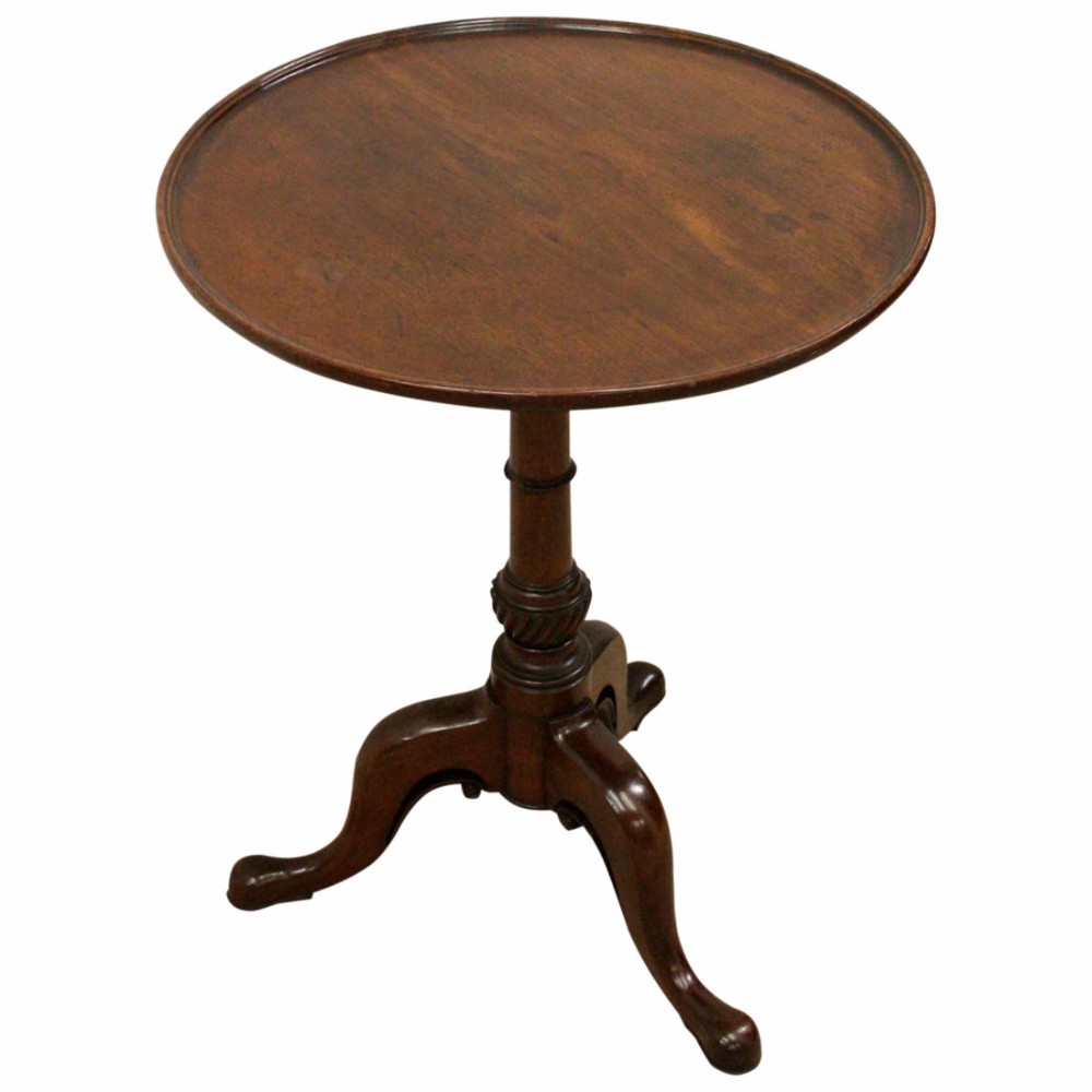 George III Mahogany Tripod Occasional Table