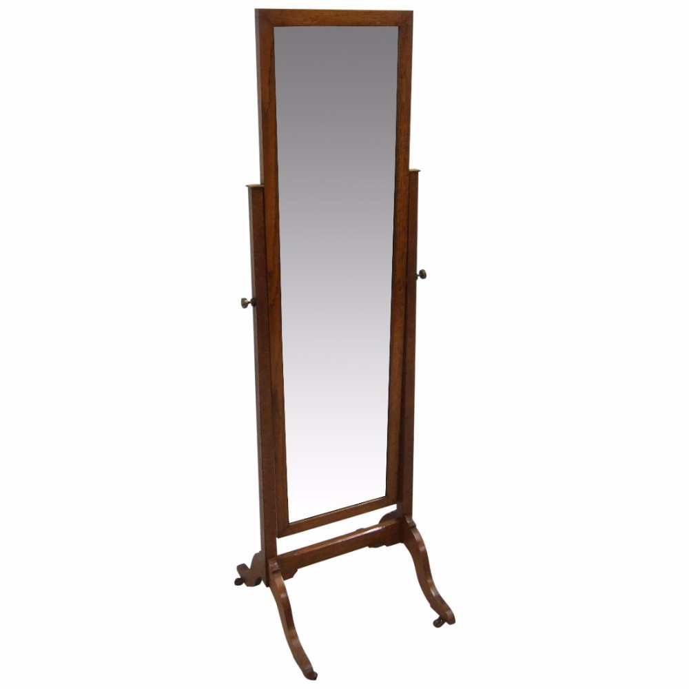 Arts and Crafts Oak Cheval Table
