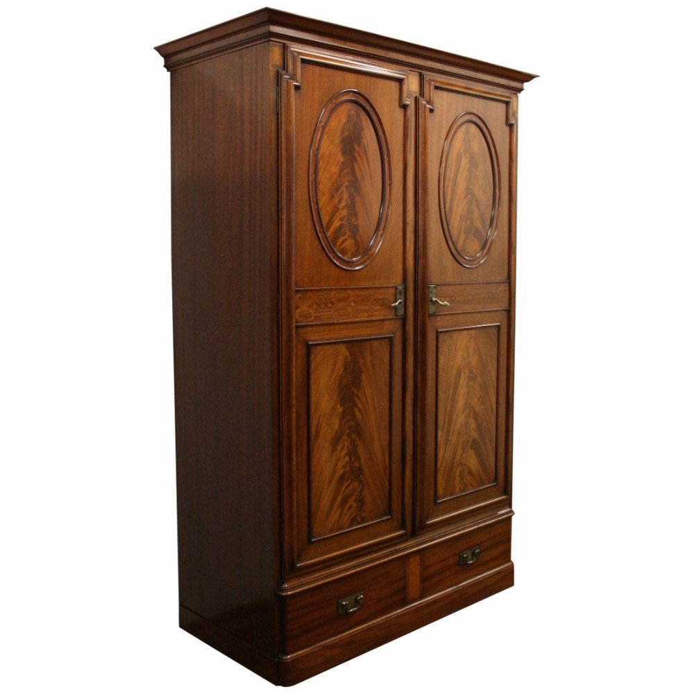 Aesthetic Movement Mahogany Wardrobe