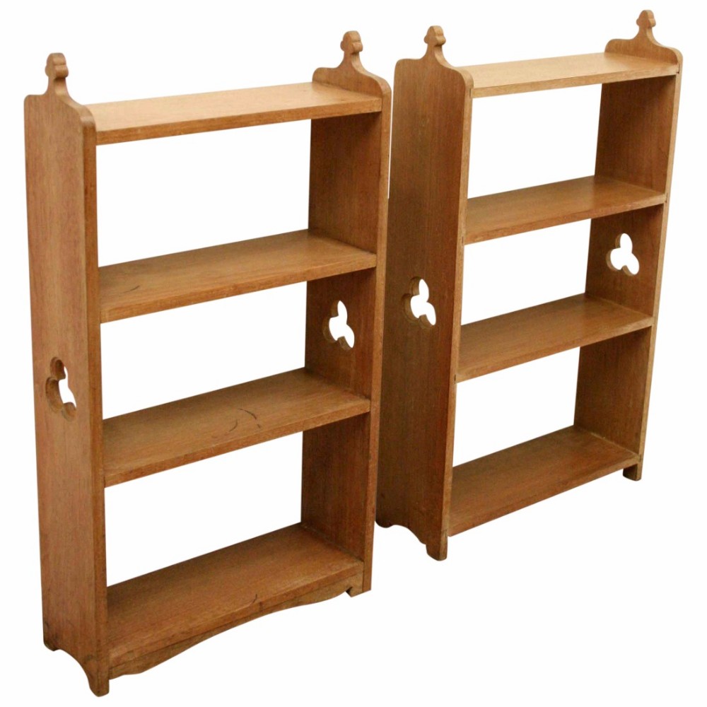 Solid Walnut Floor Standing or Wall Mounted Open Bookcases