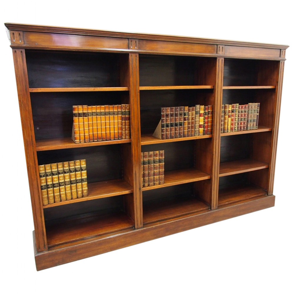 Mahogany Open Bookcase