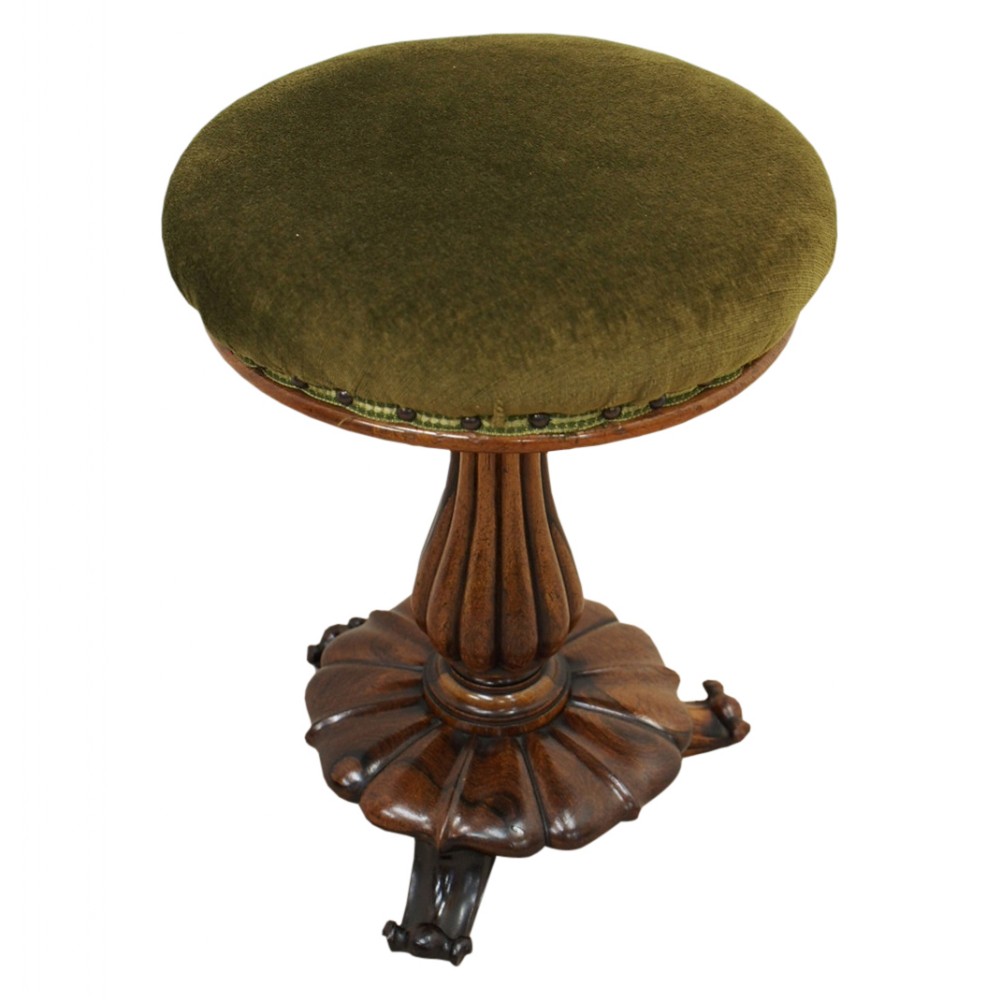 Victorian Rosewood Piano Stool