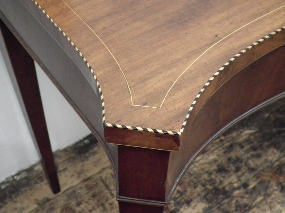 Late George III Mahogany Serpentine Serving Table View II