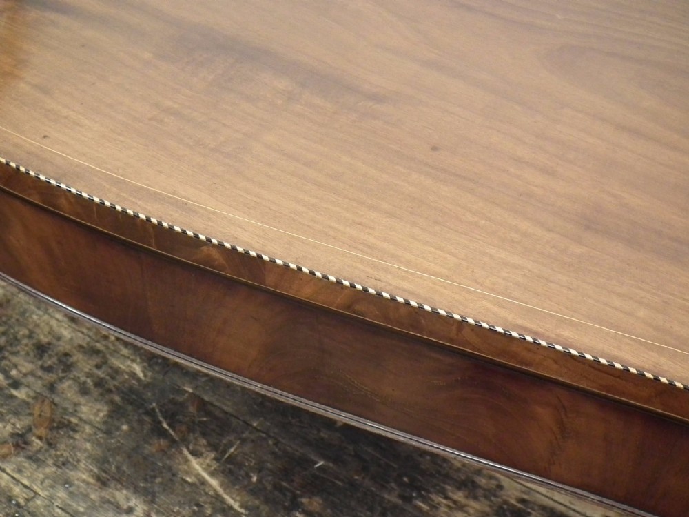 Late George III Mahogany Serpentine Serving Table View IX