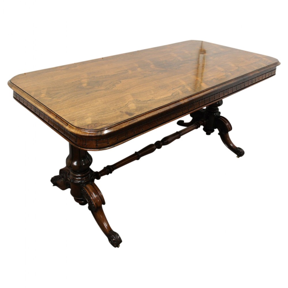 William IV Walnut Library Table