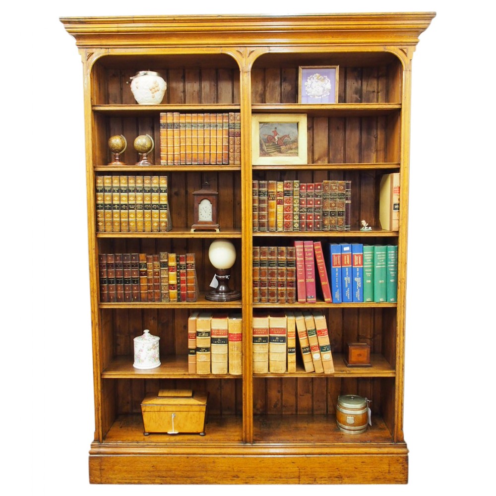 Gothic Influence Oak Open Bookcase