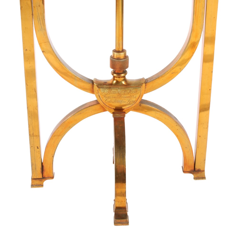 Pair of Circular Mahogany and Brass Occasional Tables View VIII