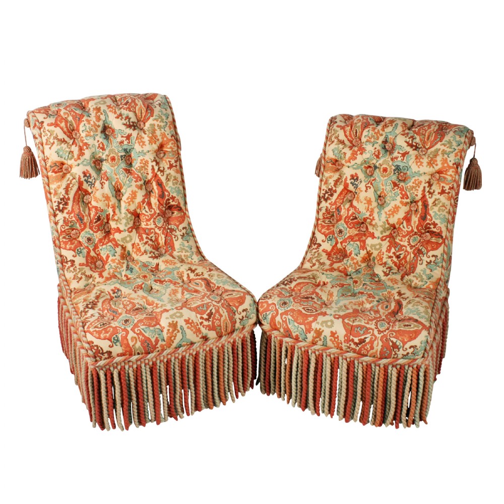 Pair of Victorian Easy Chairs