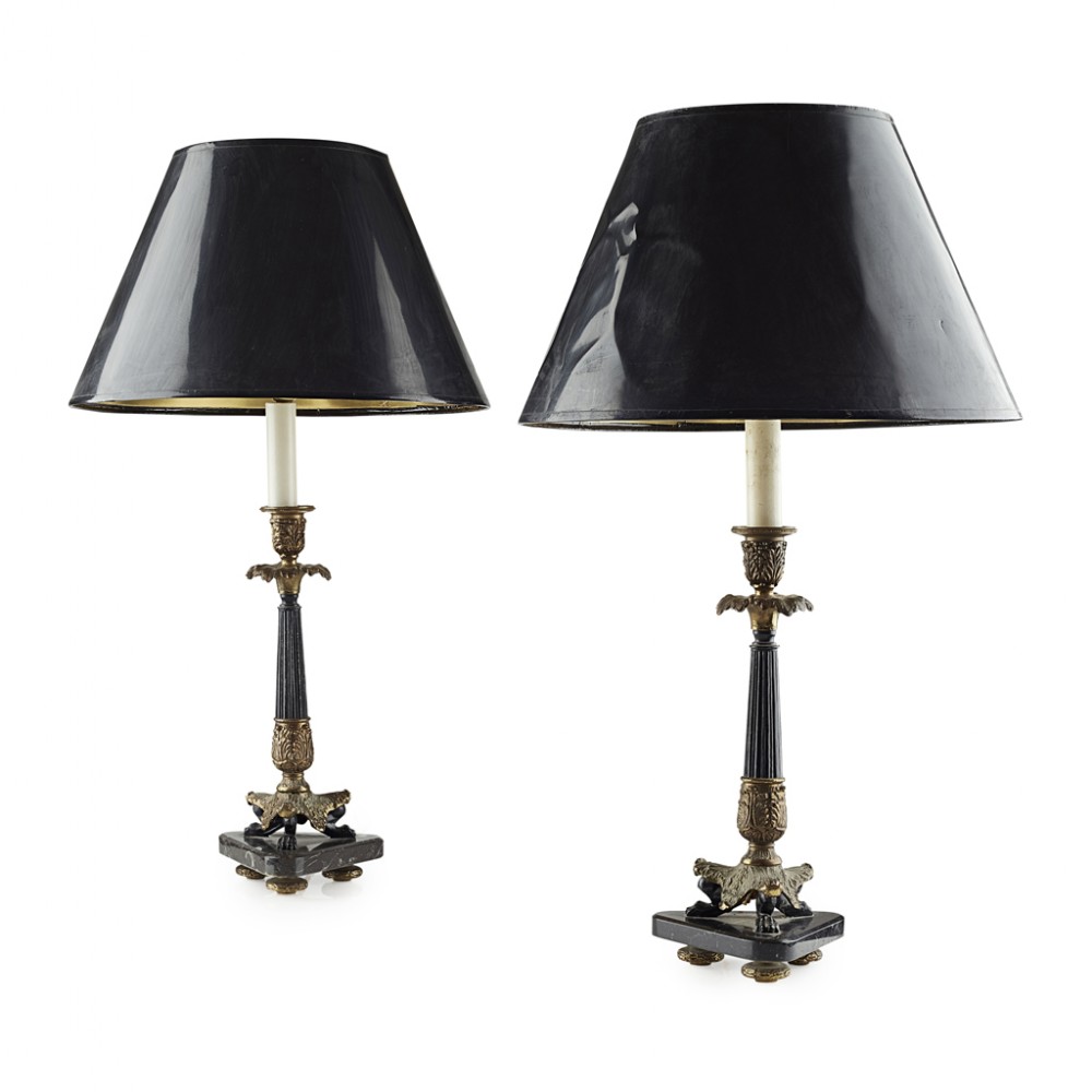 Pair of French Regency Style Lamps