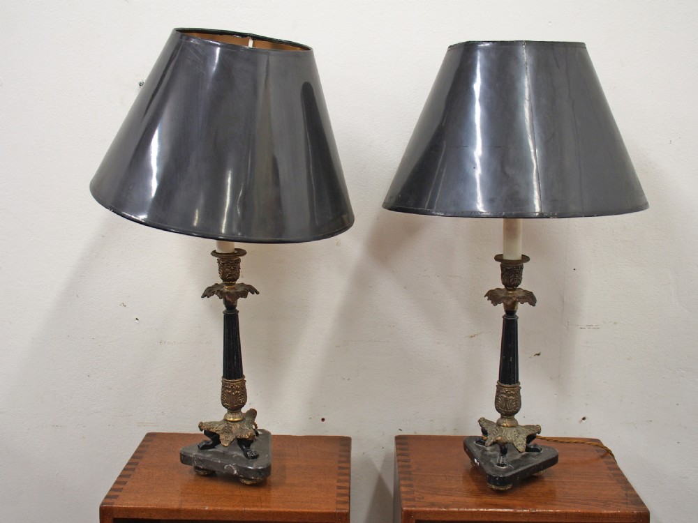 Pair of French Regency Style Lamps View V