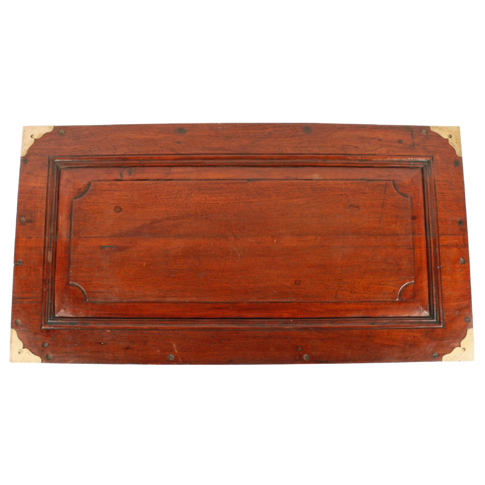 Colonial Brass Bound Military Teak Trunk View VI